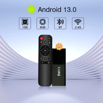 TV кутия четириядрен Allwinner A53, Android 10.0, 1GB/2GB RAM, 8GB/16GB вътрешна памет, 1080p