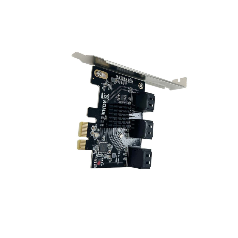 Cardă adaptor PCIe către SATA 3.0, placă de expansiune SATA cu 6 porturi, controler ASM1061, 6 Gbps