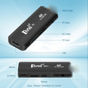 TV box TV98, procesor H313, Android, stocare 8GB/16GB, HDMI, 1080p