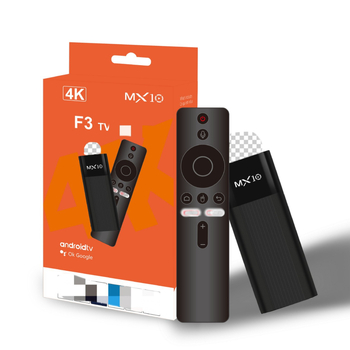 MX10-F3 TV Box мрежов плеър – модел F3, OEM обработка, тегло 185 г, включва дистанционно управление, ръководство за употреба и захранващ кабел.