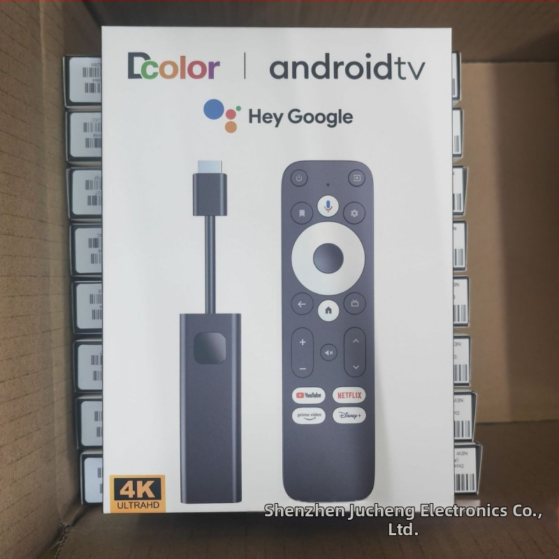 Android TV kaste 4K Google sertificēta, četrkodolu procesors, 2GB RAM + 16GB ROM