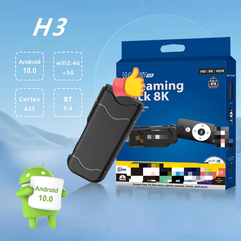 Box Android TV H3, procesor H313, 2GB RAM, 16GB stocare, ieșire 4K