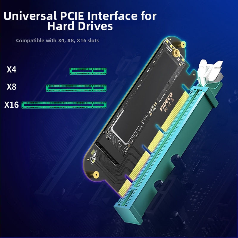 Rozširovacia karta NVMe na PCIe pre desktop – 3.0/4.0 na M.2 adaptér, PCIe rozhranie, 64Gbps prenos, model NV1P