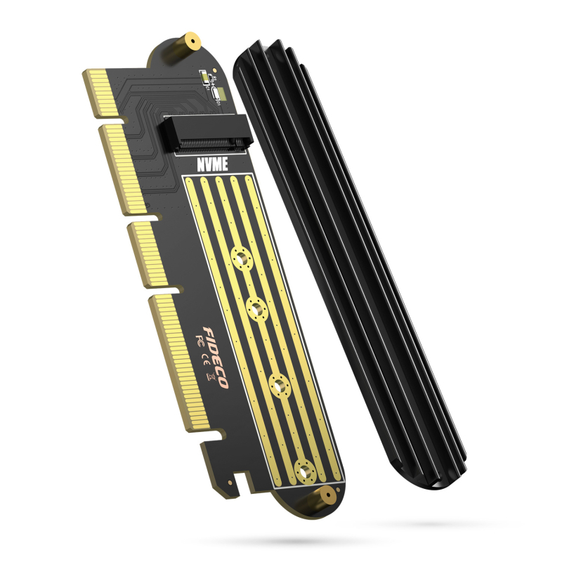 NVMe na PCIe proširna kartica za stolna računala – 3.0/4.0 na M.2 adapter, PCIe sučelje, 64Gbps prijenos, model NV1P