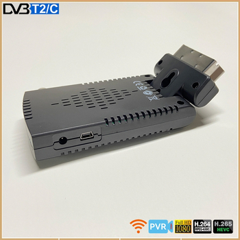 DVB-T2 set-top box ar H.265 HEVC, SCART interfeiss, 1080p atskaņošana, USB/HDMI/Koaksiālais, atbalsta ārējo HDD līdz 2TB