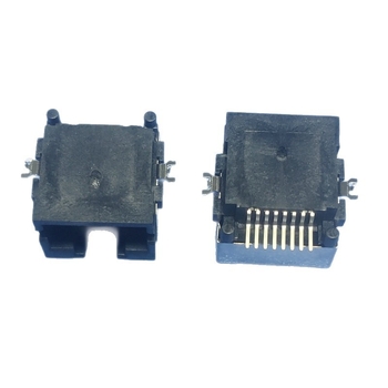RJ45 mrežni spojnik s ugradbenom pločom, visina H=8.0 - adapter za set-top box, panel i mrežni kabel
