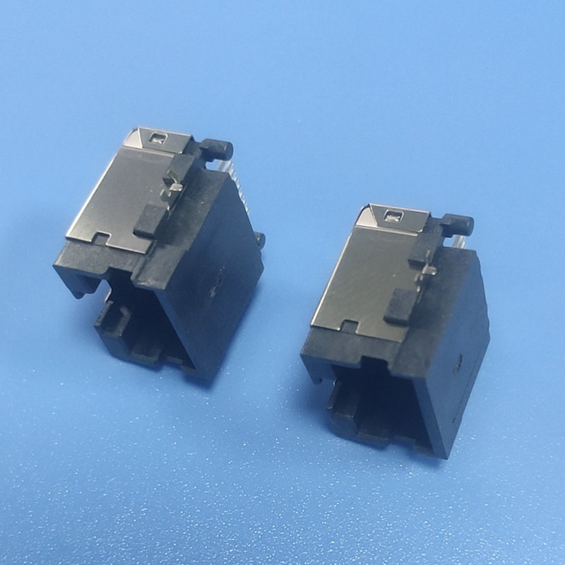 RJ45 mrežni spojnik s ugradbenom pločom, visina H=8.0 - adapter za set-top box, panel i mrežni kabel