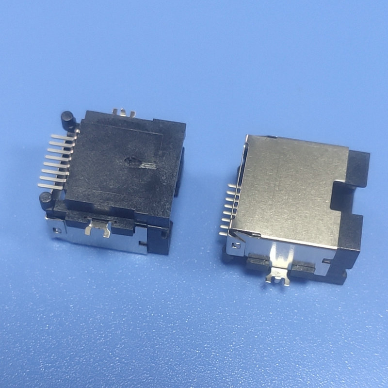 RJ45 mrežni spojnik s ugradbenom pločom, visina H=8.0 - adapter za set-top box, panel i mrežni kabel