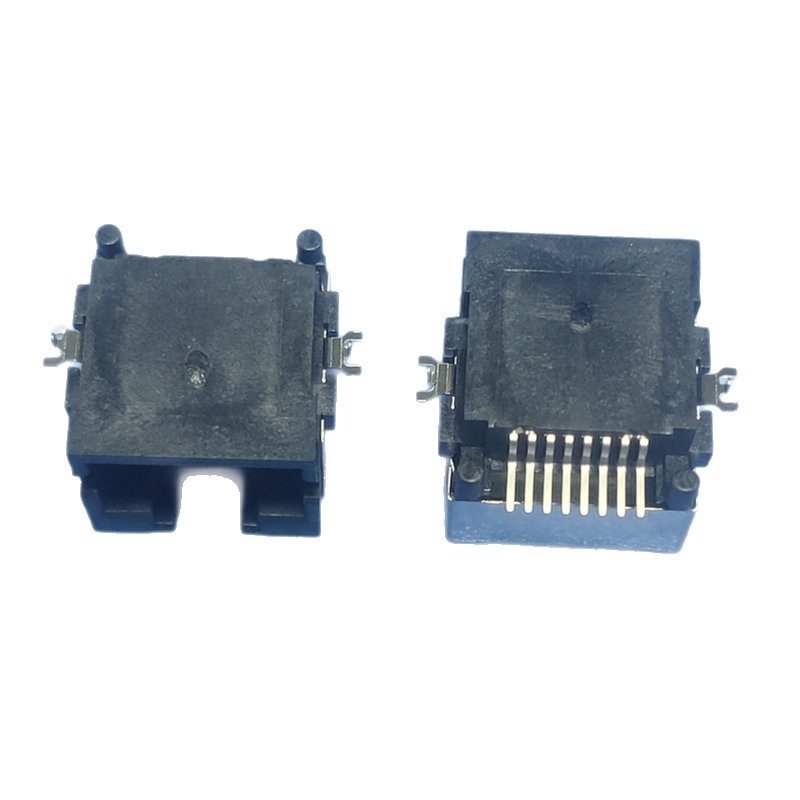 RJ45 mrežni spojnik s ugradbenom pločom, visina H=8.0 - adapter za set-top box, panel i mrežni kabel