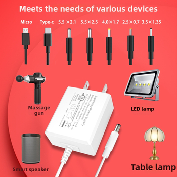 Napájací adaptér 5V2A pre kamery a LED pásy – 15W, rozmery 48×40×24 mm, hmotnosť 50 g