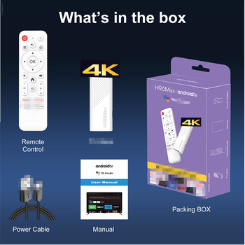 Κουτί αποκωδικοποίησης τηλεόρασης H96max H313, Android TV Box, 4K, 2GB RAM, 16GB αποθήκευση