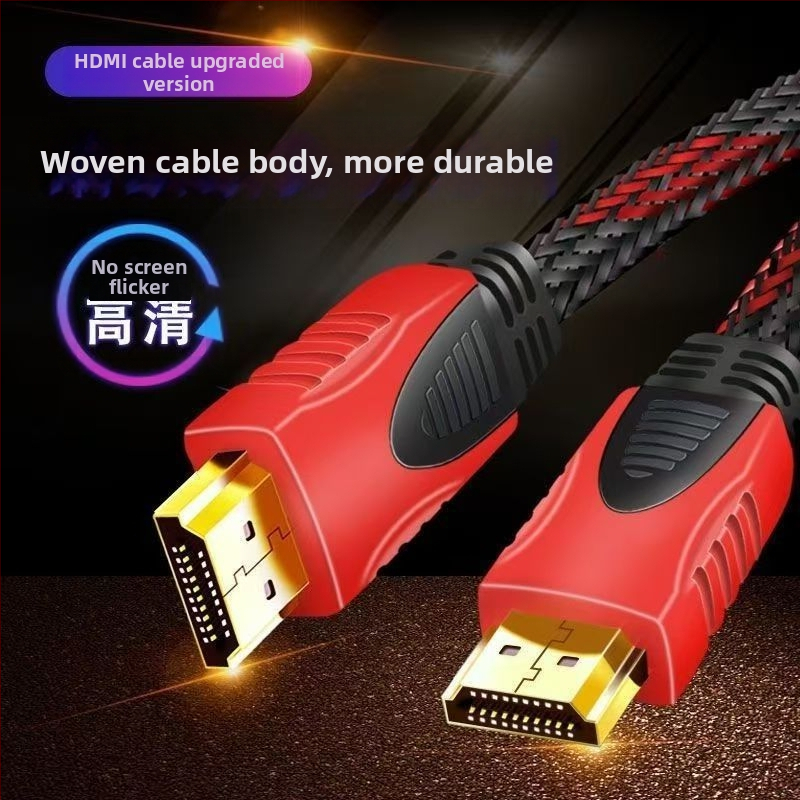 HDMI кабел HDMI 1.4, златно покритие, медно-обкован стоманен проводник, HDMI към HDMI, за компютърни периферни устройства