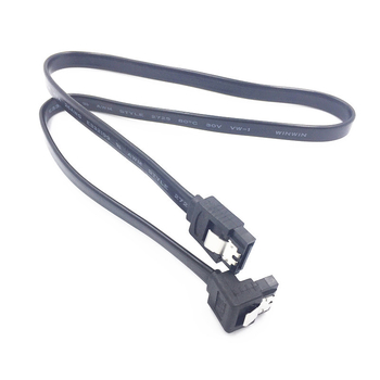 Patch cord SATA 3.0 ohýbaný dátový kábel pre pevný disk, rozhranie Serial Port, dĺžka 0.4 m, Hongjixin