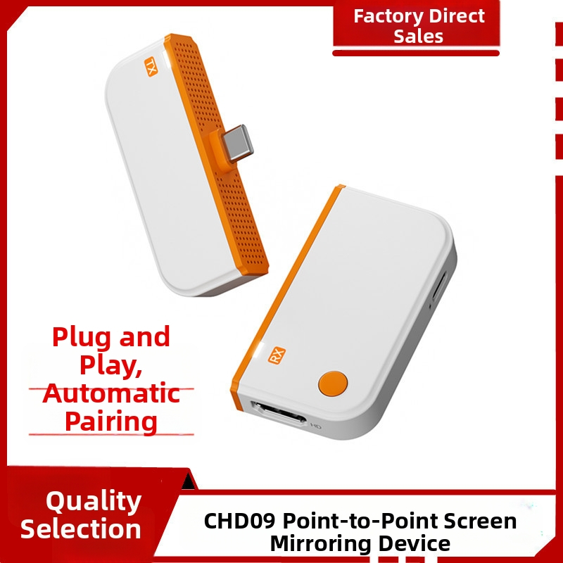Bezdrôtový projektor displeja typu bod-bod s Type-C a HDMI, 1080p výstup, 128MB pamäte, zrkadlenie obrazovky