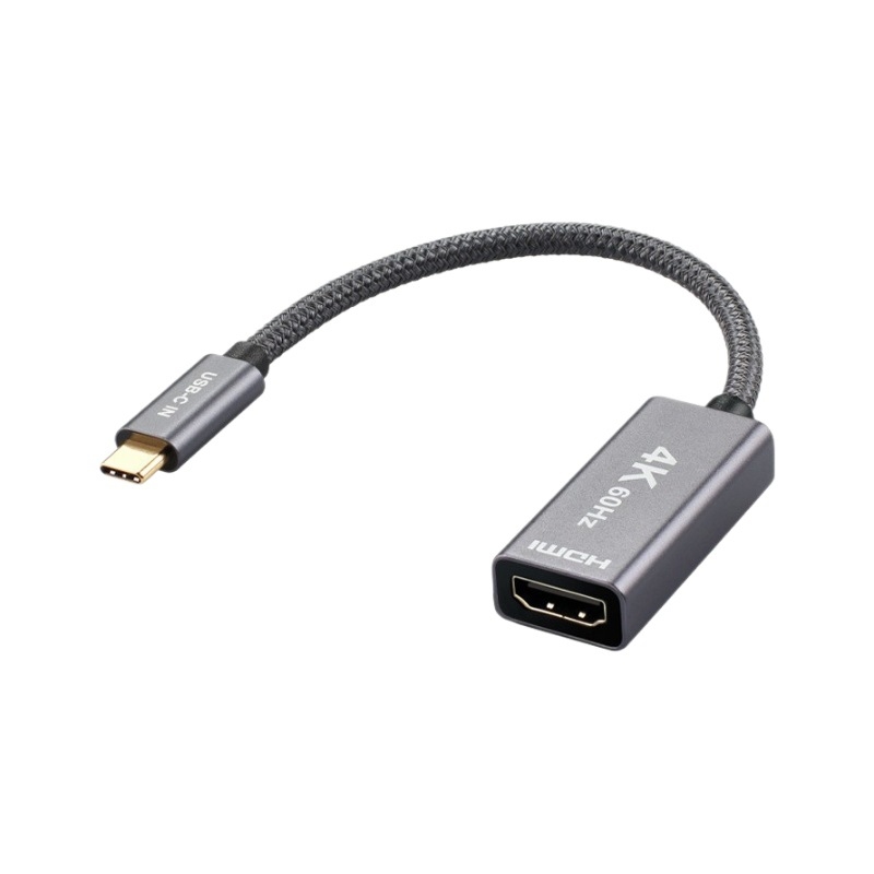 Type-C na HDMI ženski adapter kabel, 4K60Hz, PS176 čip, duljina 0,2 m