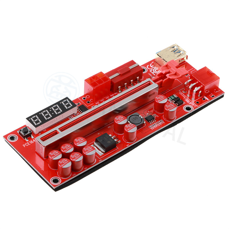 V014-PRO PCIe produžni kabel za grafičku karticu s USB 3.0, adapter 1X na 16X PCIe, bakreno jezgro, duljina 60 cm, upravljanje temperaturom