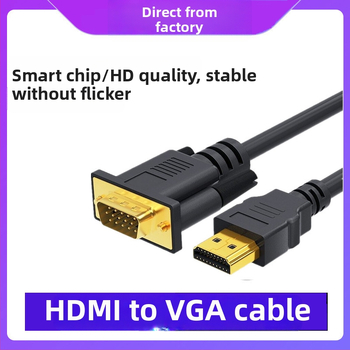 HDMI na VGA adaptér ZX083, vysokovýkonný čip, 1.8 m kábel, HDMI vstup