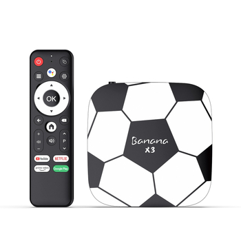 Android TV Box cu procesor S905L3, 1 GB RAM, 8 GB stocare, ieșire 4K, telecomandă vocală Bluetooth