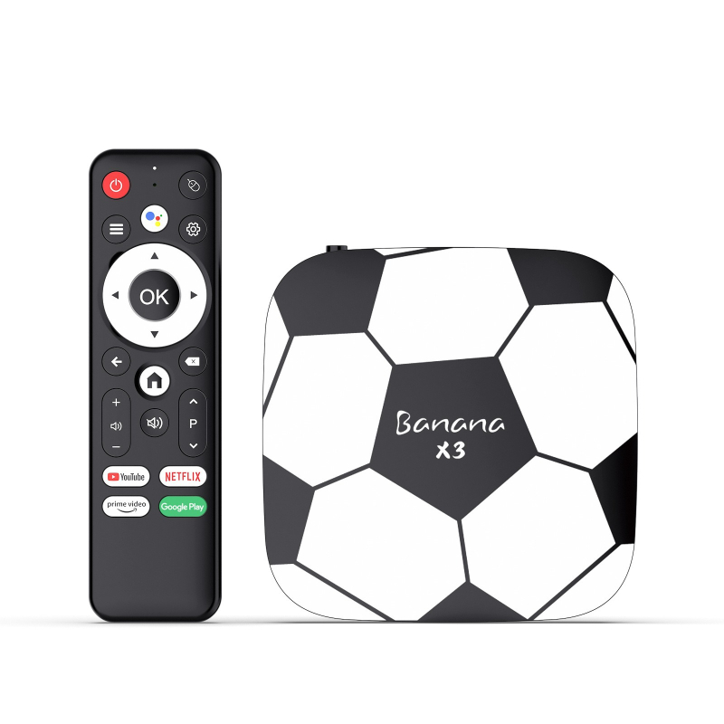 Android TV Box cu procesor S905L3, 1 GB RAM, 8 GB stocare, ieșire 4K, telecomandă vocală Bluetooth