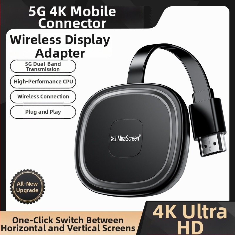 Bezdrôtové zariadenie na zdieľanie 4K obrazovky so dvojpásmovým Wi‑Fi, HDMI výstup, procesor AM8272, 128MB RAM