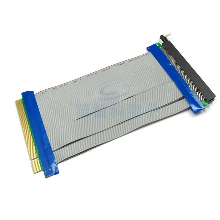 Cablu extindere PCIe 16x pentru placă video, cablu flexibil, nucleu din cupru, lungime 19 cm, viteză de transfer 120