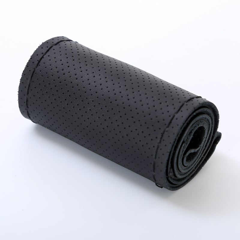 Ručne šitý návlek na volant, univerzálny model, všetky ročné obdobia, z pravej kože, pre nákladné autá a autobusy