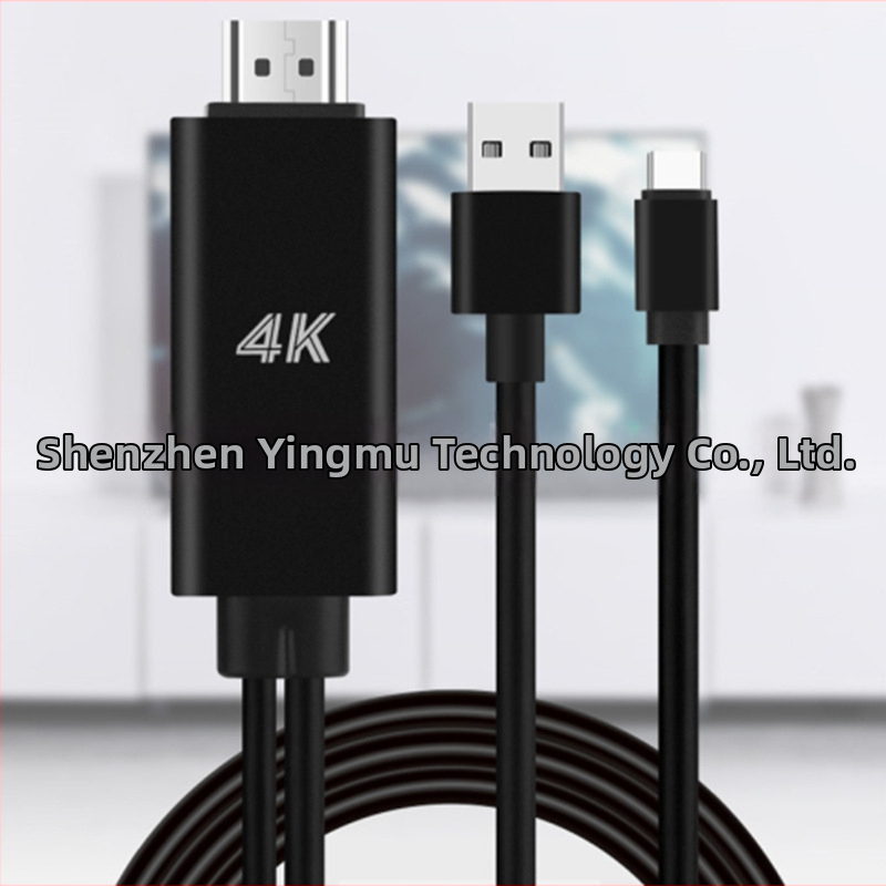 Adaptor cablu Type-C la HDMI cu sursă de alimentare, 4K, 1,8 m, model 9572A