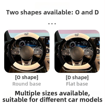 Camellia zimný návlek na volant, univerzálna uchytenie, krátky plyš, teplý, protišmykový povrch