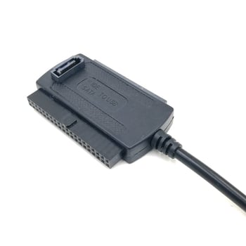 USB IDE/SATA adapterkábél 2,5- és 3,5 hüvelykes HDD-khez, USB 2.0, rézmag, 60 cm hosszú