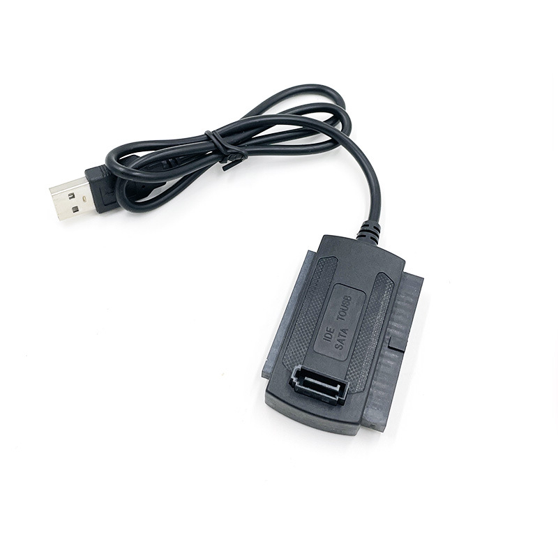 USB IDE/SATA adapterkábél 2,5- és 3,5 hüvelykes HDD-khez, USB 2.0, rézmag, 60 cm hosszú