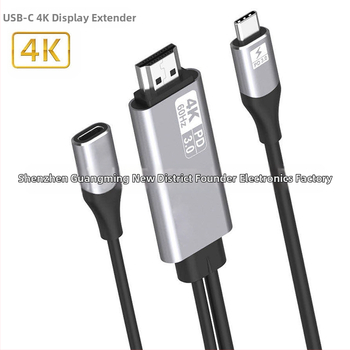 USB-C na HDMI kábel FD-F109, PD3.0 Power Delivery, 4K60Hz podpora, Meďové jadro, Dĺžka 1.8 m