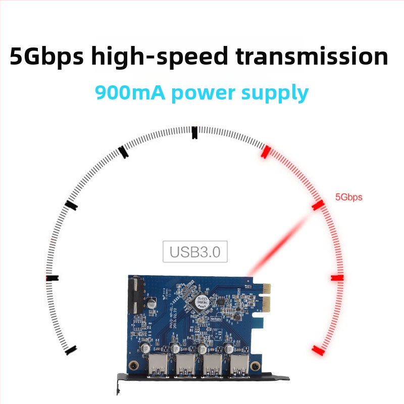 Orico PCI-E USB 3.0 rozšírená karta so štyrmi portmi PVU3-4P, VLI805