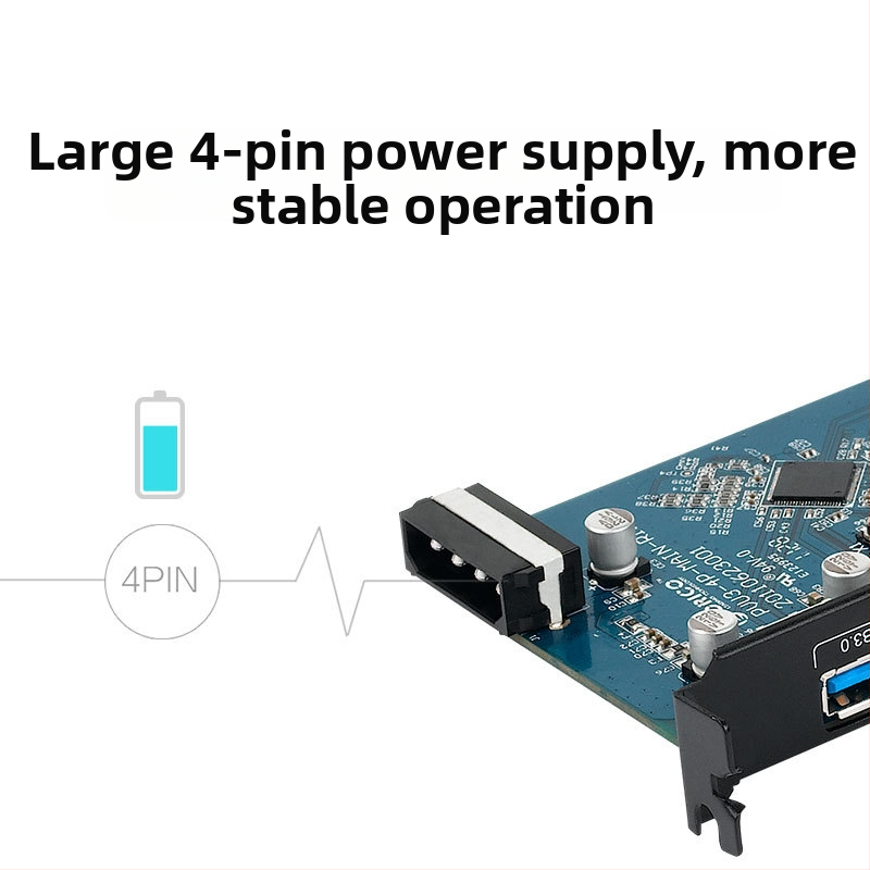 Orico PCI-E USB 3.0 rozšírená karta so štyrmi portmi PVU3-4P, VLI805