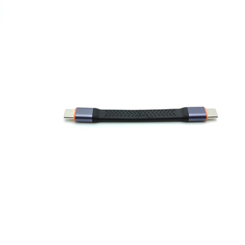 Adapter kabel Type-C na Type-C s DP sučeljem, 40 Gbps, bakreno jezgro, plosnati fleksibilni kabel 10 cm, dvostruke glave konektora