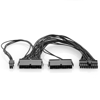 Cloud Outreach patch kábel 24Pin s meďou pre dvojité napájanie počítača do skrinky