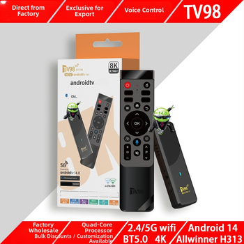Set-top kastīte ar Android 14, četrkodolu Rockchip procesoru, 2 GB RAM, 1080p izšķirtspēja, HDMI savienojums