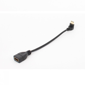 Cablu adaptor Mini HDMI către HDMI, Mini HDMI masculin către HDMI feminin, nucleu din cupru