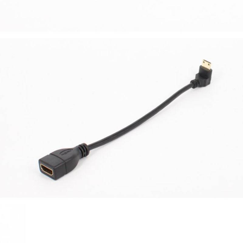 Cablu adaptor Mini HDMI către HDMI, Mini HDMI masculin către HDMI feminin, nucleu din cupru