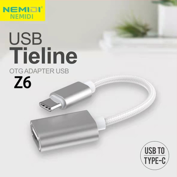 OTG adaptér USB-C na USB 3.0 pre Android telefóny, meďový jadro, model Z6