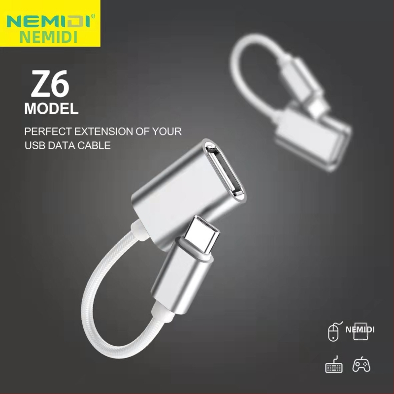 OTG adaptér USB-C na USB 3.0 pre Android telefóny, meďový jadro, model Z6