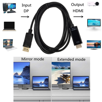 Cablu DisplayPort la HDMI, interfața DP, nucleu din cupru, cip 2244, rată de transfer 225, DP-HDMI