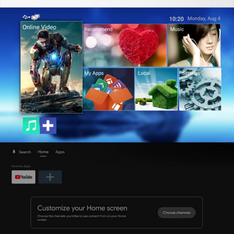 Android TV box (HiSilicon procesor, Android operačný systém, 1GB RAM, 8GB vnútorná pamäť, 4K výstup)