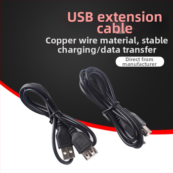 USB 2.0 predĺovací kábel, USB A samec na USB A samicu, meďové jadro, dĺžka 80 cm, patch kábel