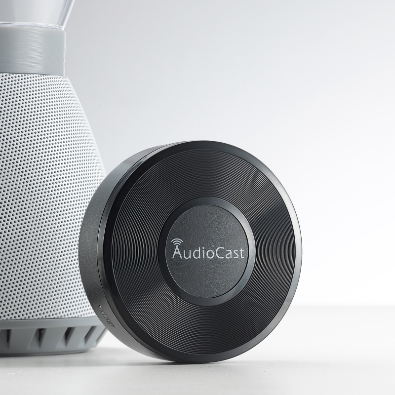 M5 Bezvadu multizonu mūzikas straumētājs ar WiFi, alumīnija korpuss, 128MB atmiņa, svars 110 g