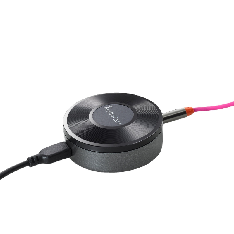 M5 Bezvadu multizonu mūzikas straumētājs ar WiFi, alumīnija korpuss, 128MB atmiņa, svars 110 g