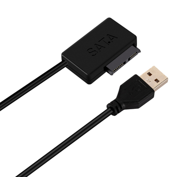 Notebook SATA na USB adaptér pre optický disk, 7+6P, USB 2.0, 480 Mbps, Model 6+7p Easy Drive Line