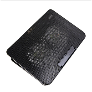 N99 noteszgép hűtőalap kettős ventilátorral, fém hálós szerkezettel