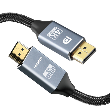 Cablu adaptor DP către HDMI, DisplayPort către HDMI, 4K30Hz, nucleu din cupru, interfață DP, viteză transfer date 5