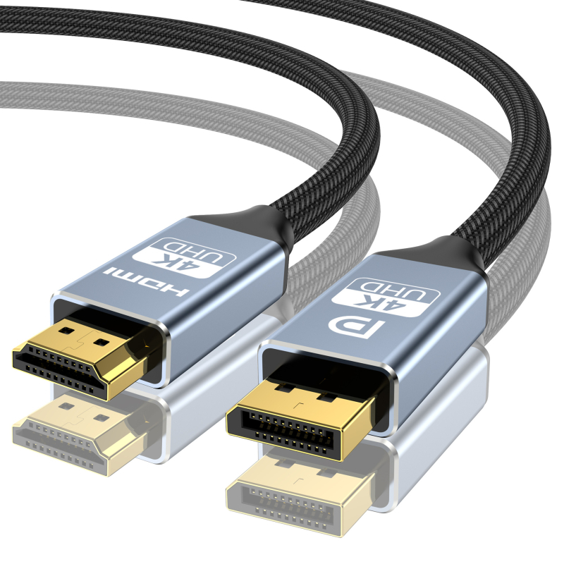 Cablu adaptor DP către HDMI, DisplayPort către HDMI, 4K30Hz, nucleu din cupru, interfață DP, viteză transfer date 5
