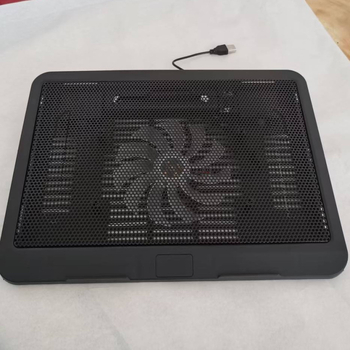 N19 noteszgép hűtő – fém háló, 1 ventilátor, kompatibilis notebooktal, Ultrabook, Playbook